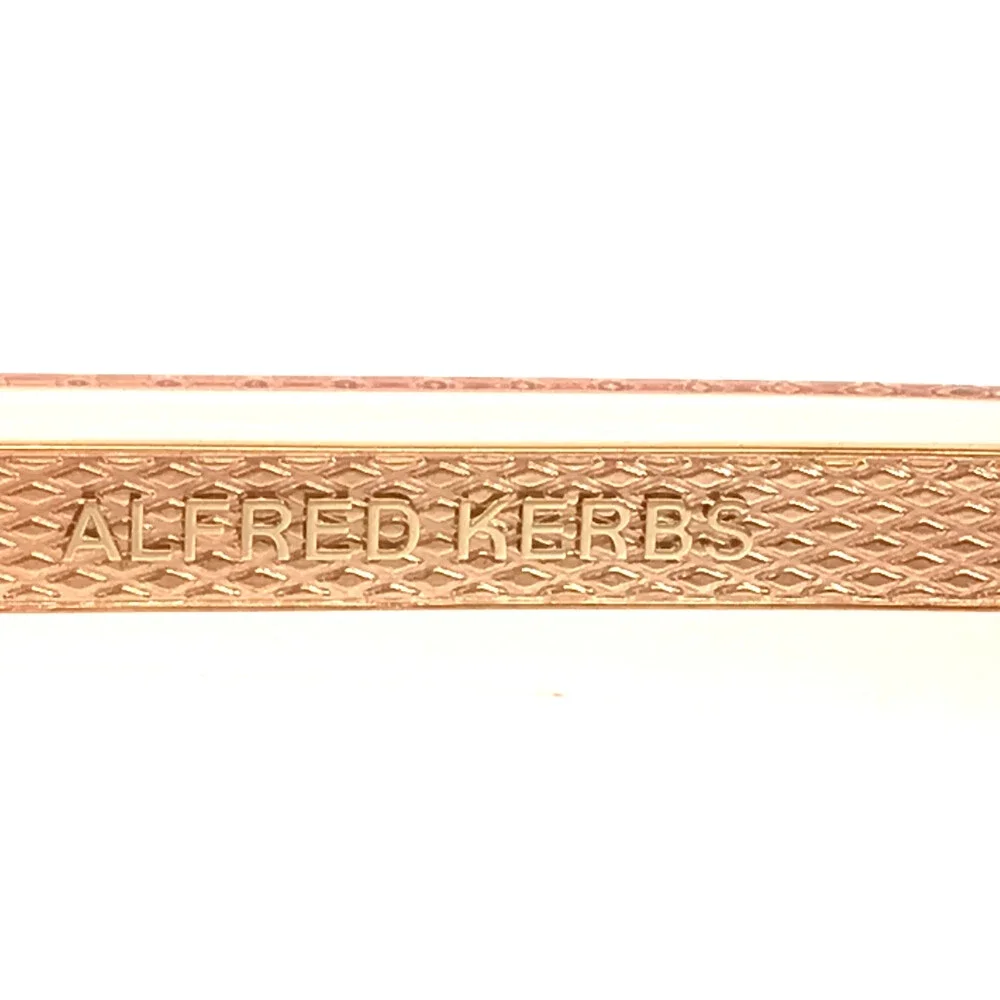 Alfred Kerbs Eyeglasses Frames AMERICA OR Clear Orange Square Full Rim 48-24-140